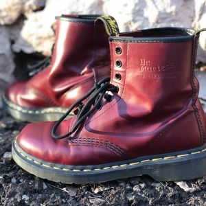 Matte Wine Red Dr. Martens